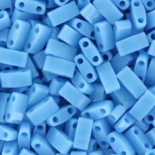 Miyuki half tila 5x2.4mm beads - Opaque turquoise blue HTL-413